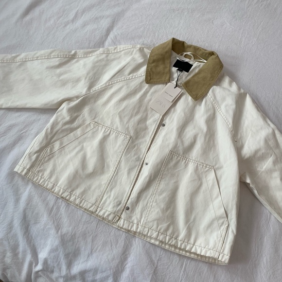 NWT Zara Cropped Chore Coat - Picture 7 of 7